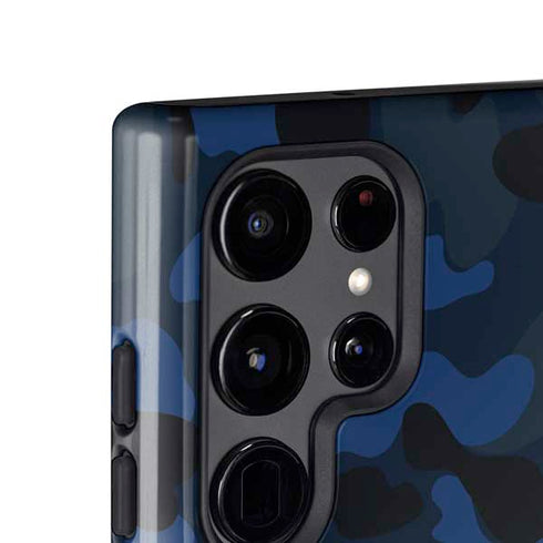 Blue Street Camo Galaxy S25 Ultra Impact Case